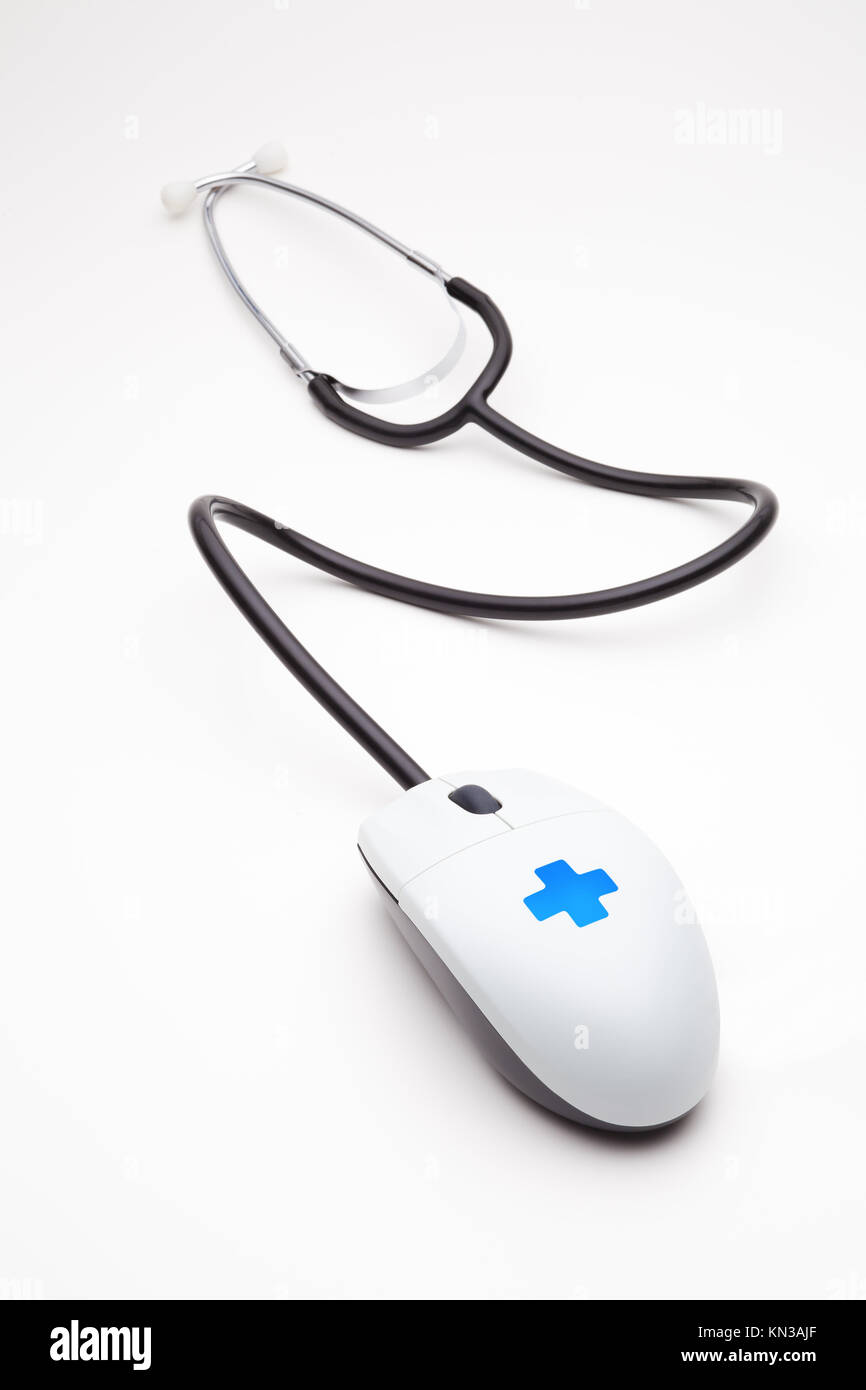 mouse with stethoscope Stock Photo Alamy