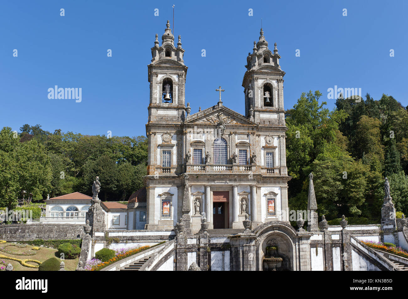 Bom Jesus do Monte Sanctuary, Braga, Minho, Portugal. Stock Photo