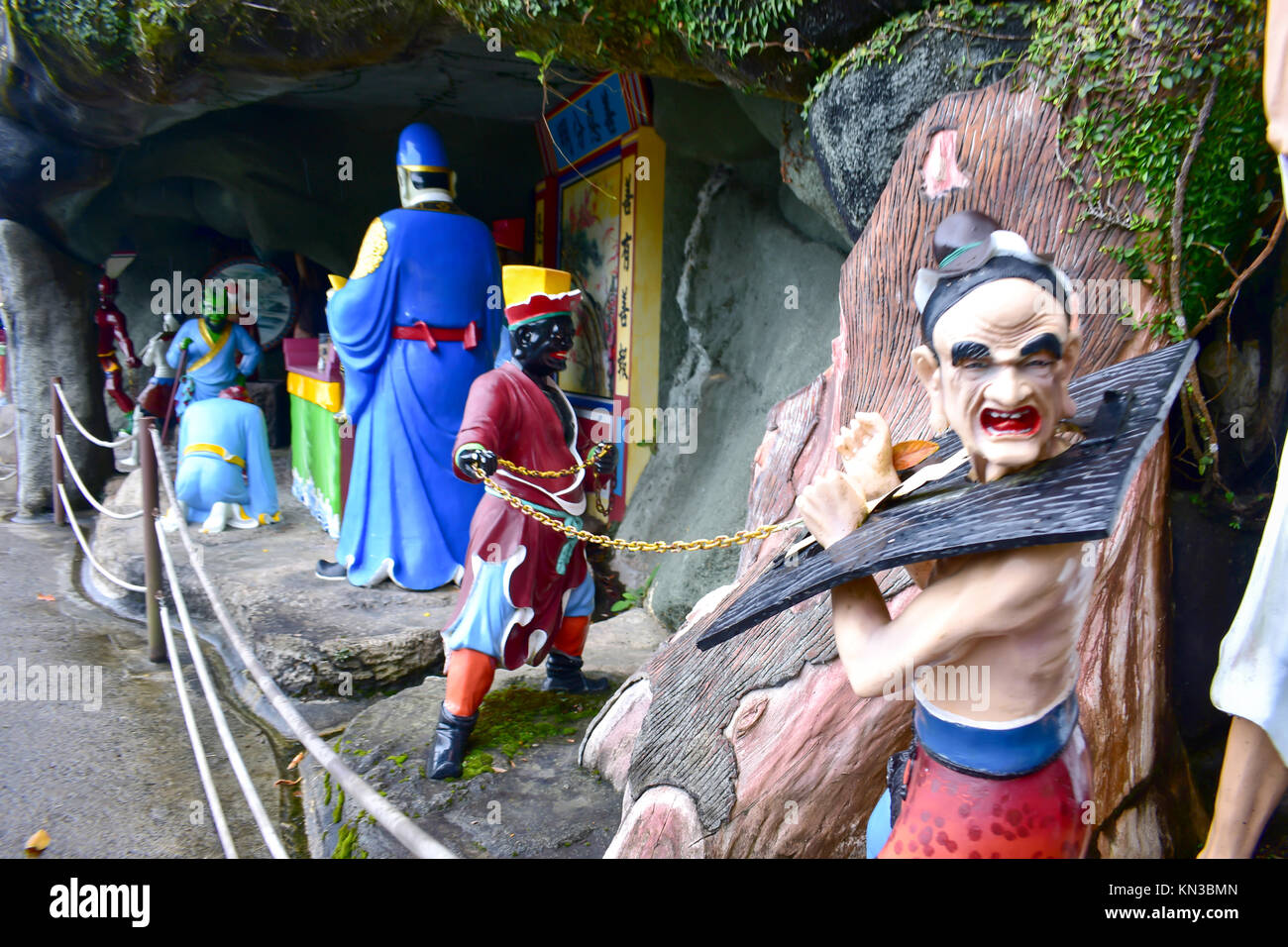 Genting Highlands, Malaysia - November 2, 2017: Chin Swee Cave Temple Ten Chambers of Hell Stock Photo