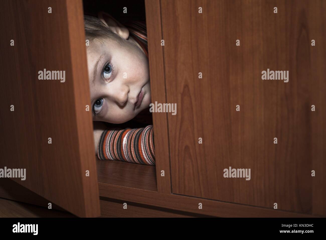 Hiding In Closet Stock Photos Hiding In Closet Stock Images Alamy