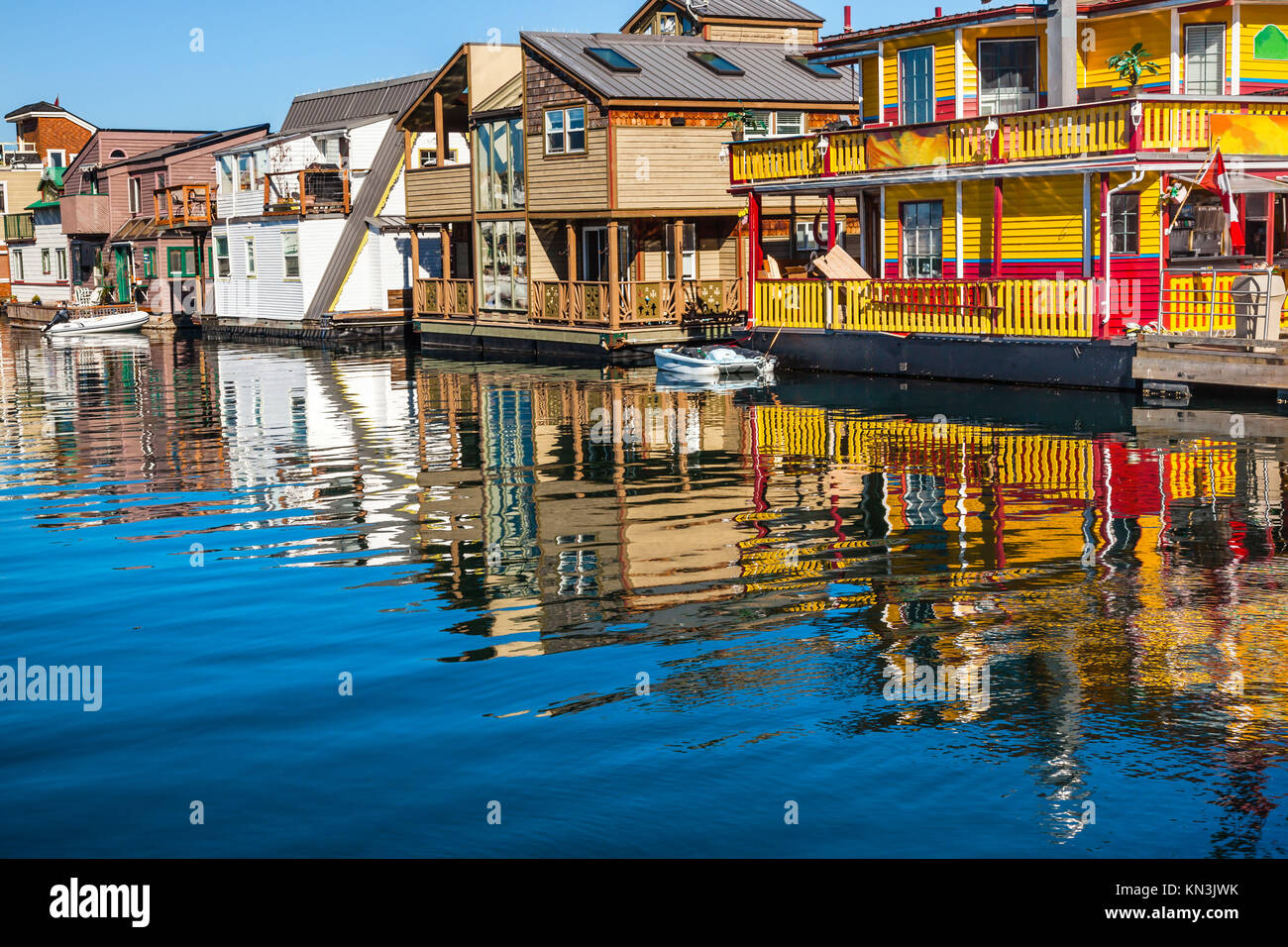 Floating Home Village Yellow Brown Houseboats Fisherman's Wharf