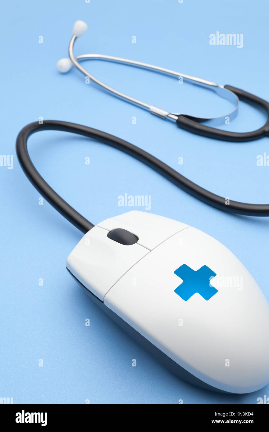 mouse with stethoscope Stock Photo Alamy