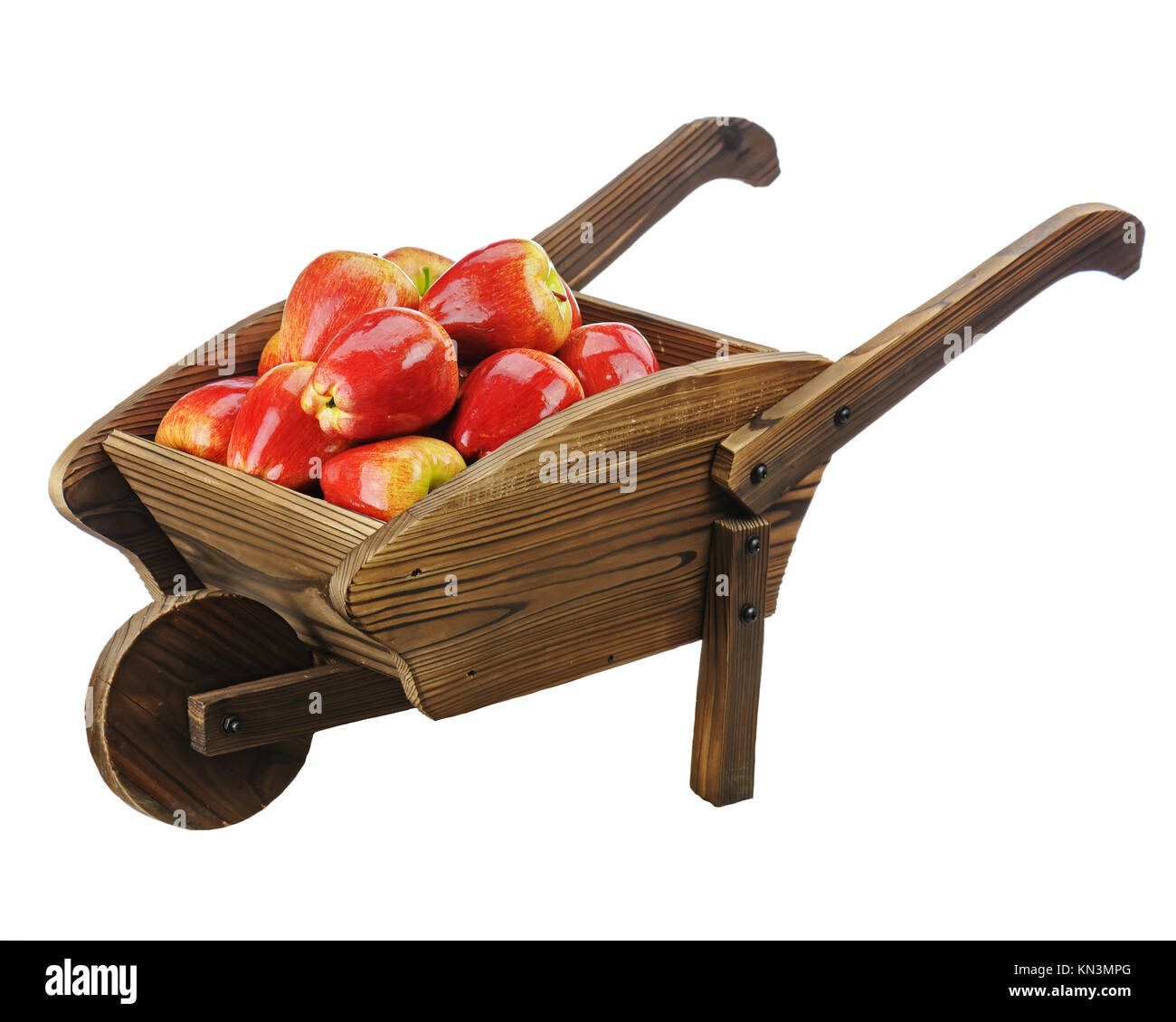 wooden push cart