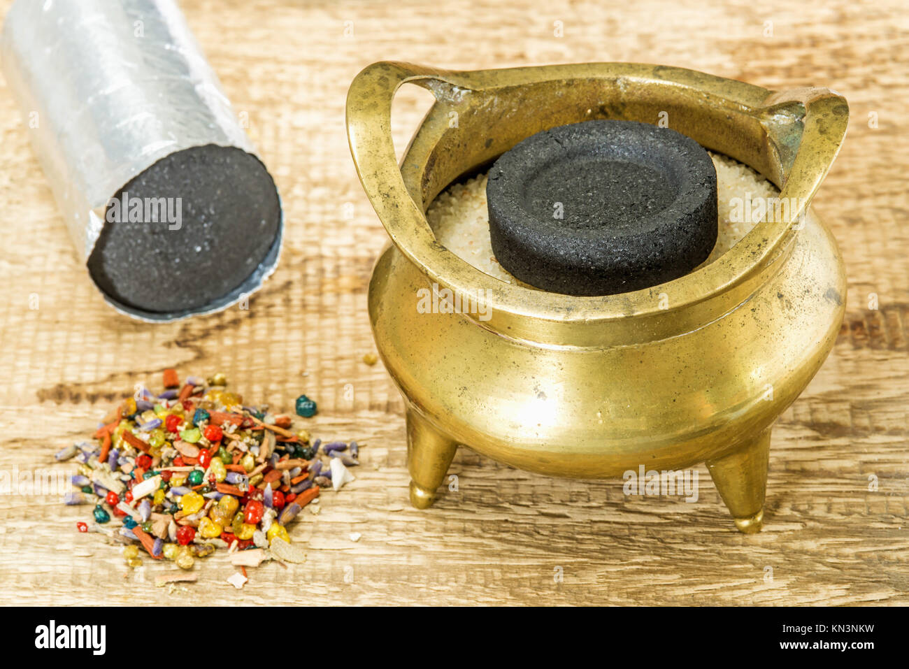 Chinese incense pot. Stock Photo