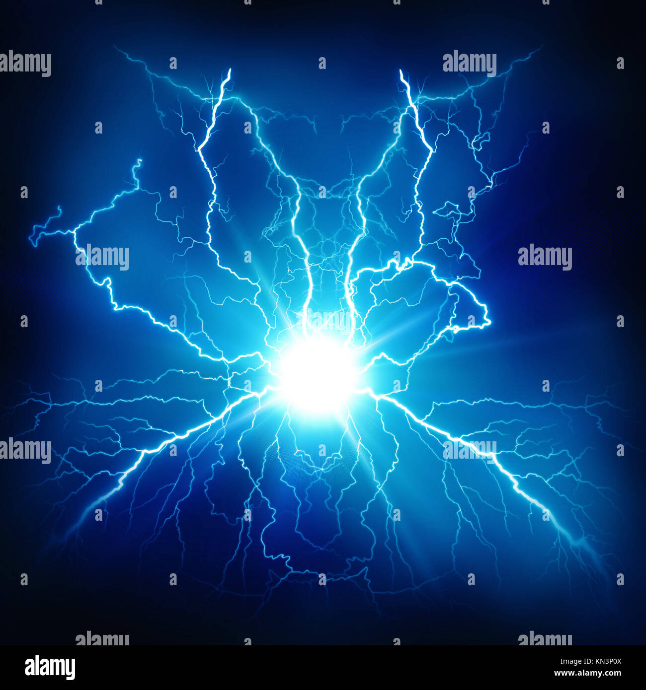 Electric lighting effect, abstract techno background Stock Photo