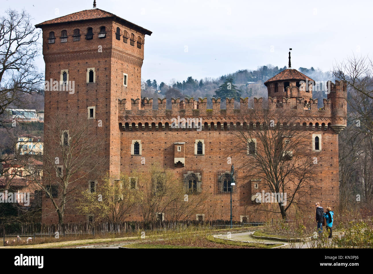 Turin castle, in Valentino park, Piemonte, north Italy Stock Photo Alamy