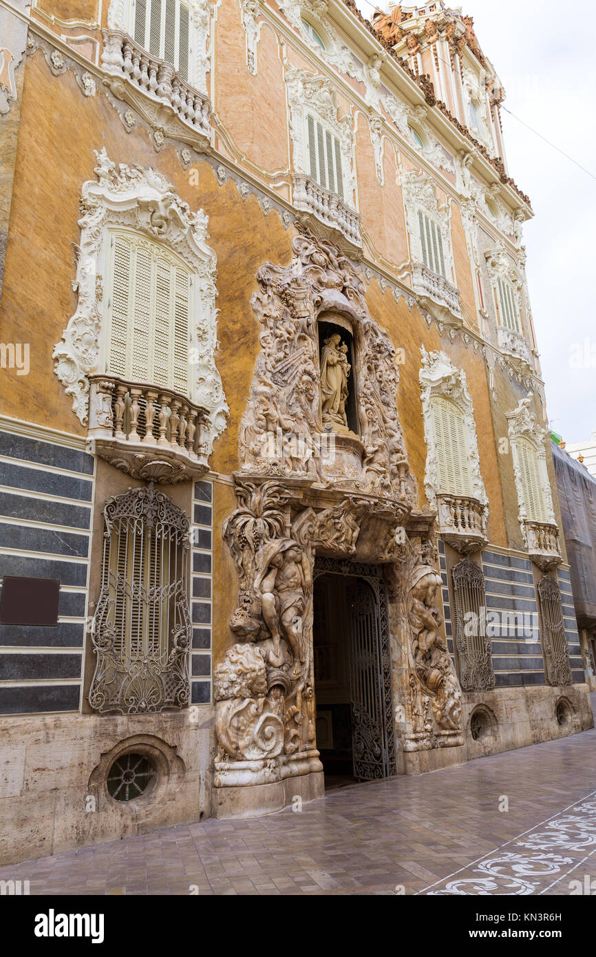 Valencia Palacio Marques de Dos Aguas palace facade in alabaster at Spain  Stock Photo - Alamy