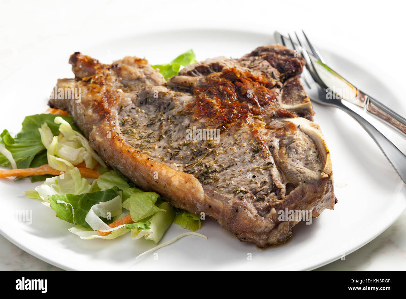 grilled Tbone steak Stock Photo Alamy