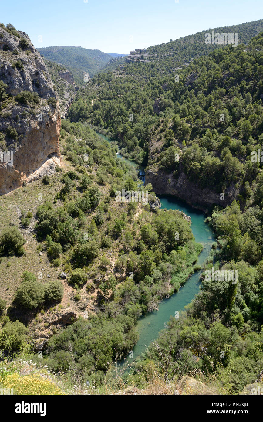 Júcar River in Cuenca, Castilla La Mancha, Spain Stock Photo - Alamy