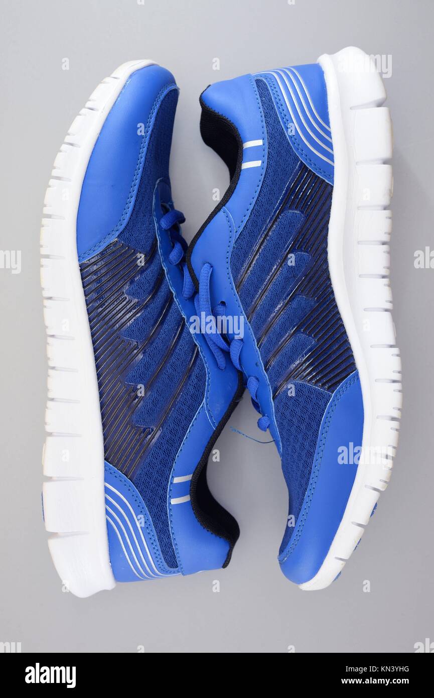 A close up shot of running shoes Stock Photo Alamy