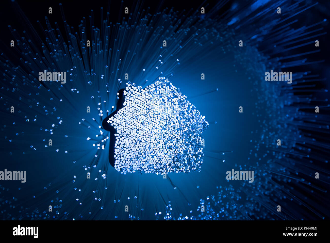 fiber optic connection to house Stock Photo Alamy