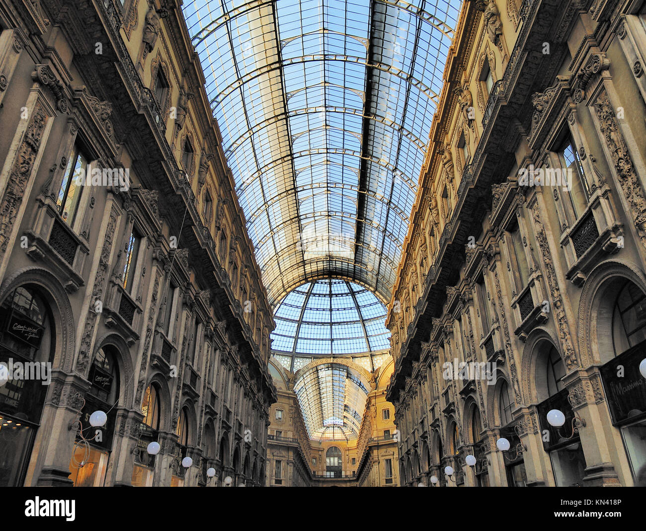 Galleria Vittorio Emanuele II famous expensive shopping centre in