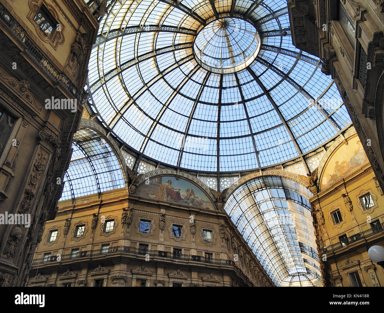 Galleria Vittorio Emanuele II famous expensive shopping centre in
