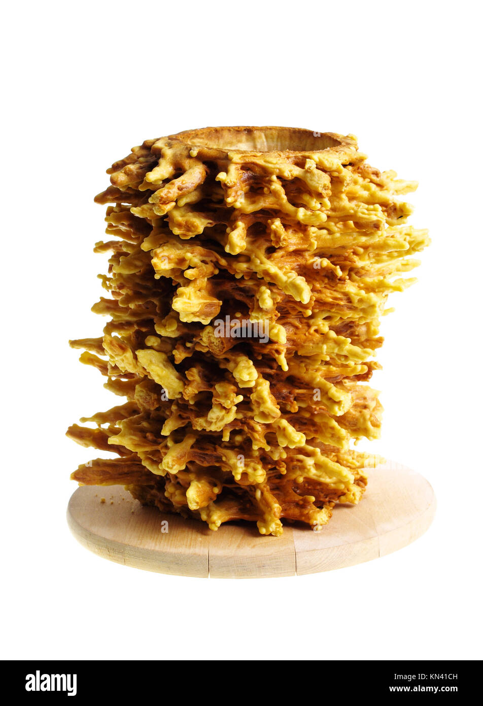 Sekacz, Polish Traditional Cake Isolated Stock Photo - Alamy