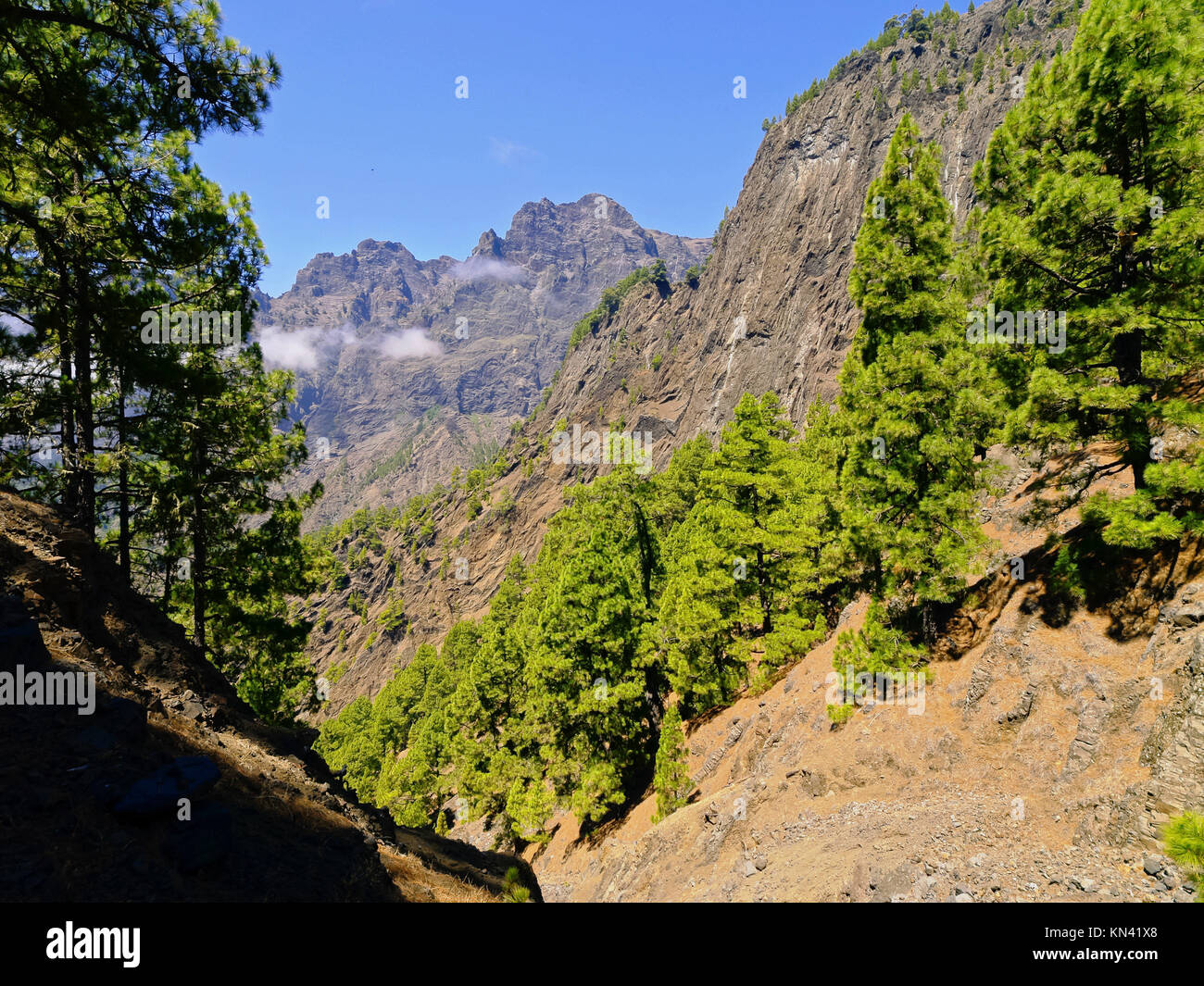 National Park Caldera de Taburiente on the island La Palma, Canary Islands, Spain Stock Photo National Park Caldera de Taburiente on the island La Palma, Canary Islands, Spain Stock Photo