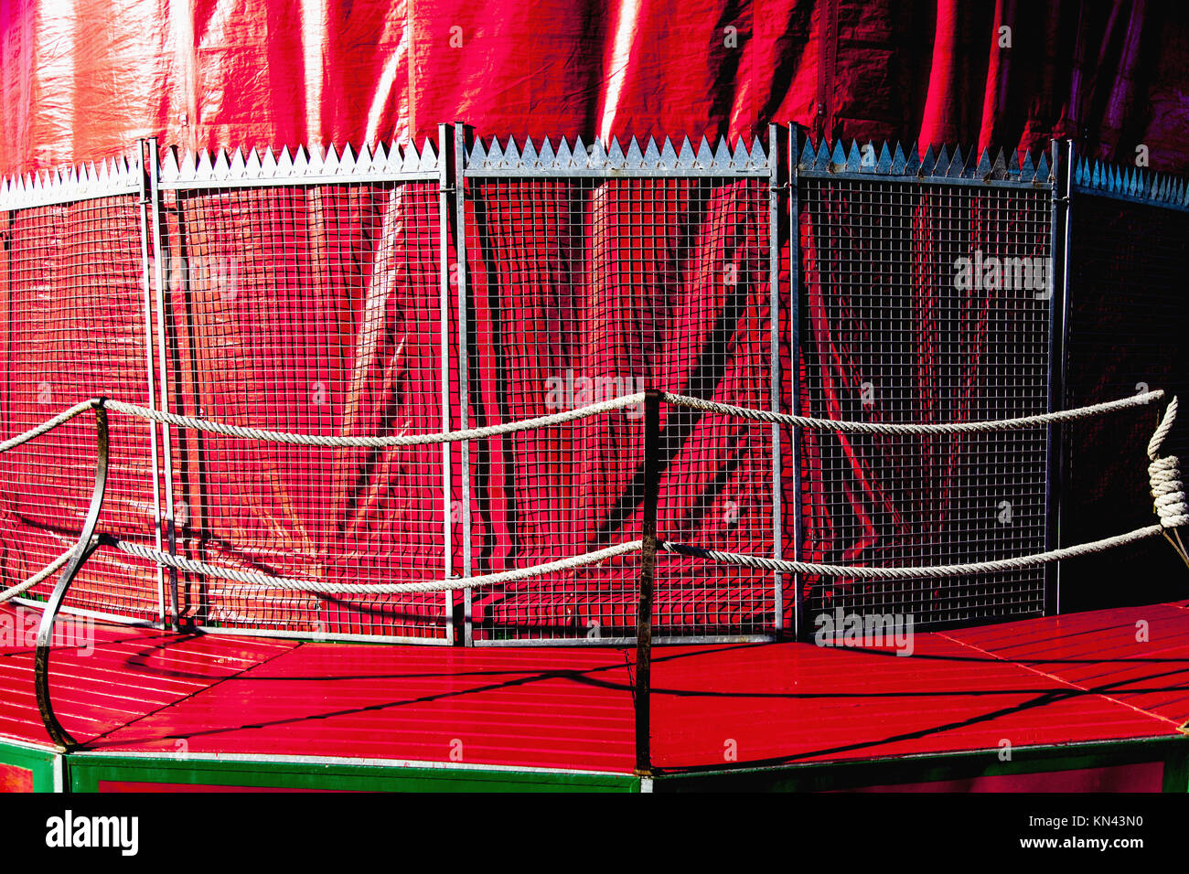 Circus big top tent blue red hi-res stock photography and images - Alamy