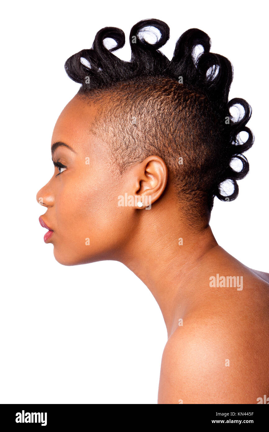 Profile Of Black Woman Stock Photo, Picture and Royalty Free Image. Image  33804575.