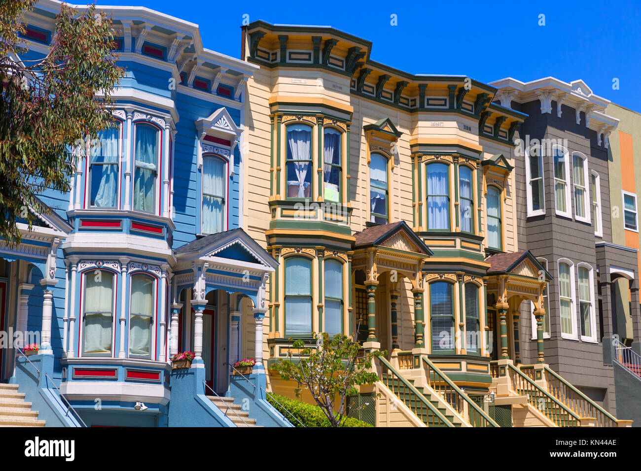 San Francisco Victorian houses in Pacific Heights of California USA Stock  Photo - Alamy