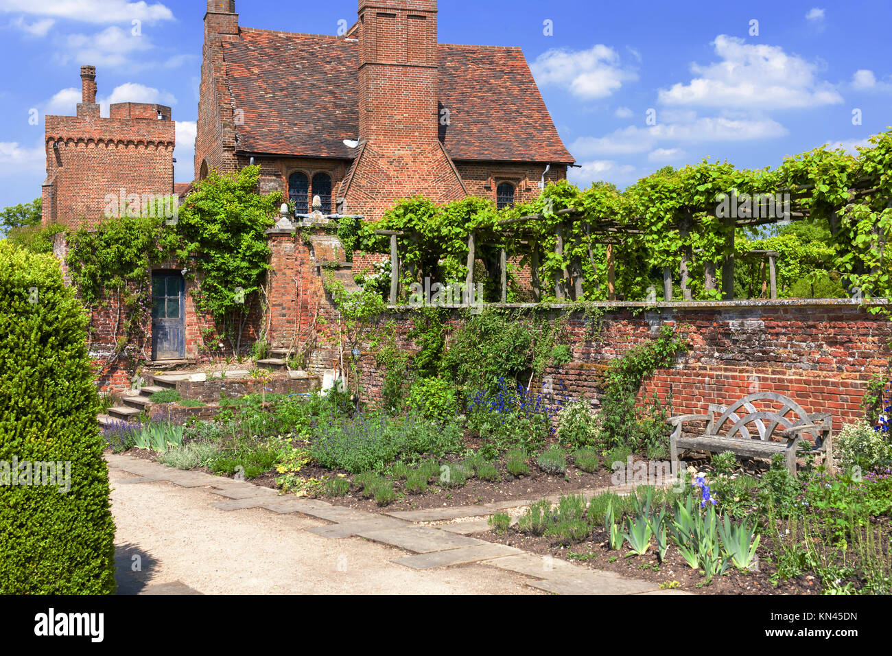 garden of Hatfield House, Hertfordshire, England Stock Photo Alamy