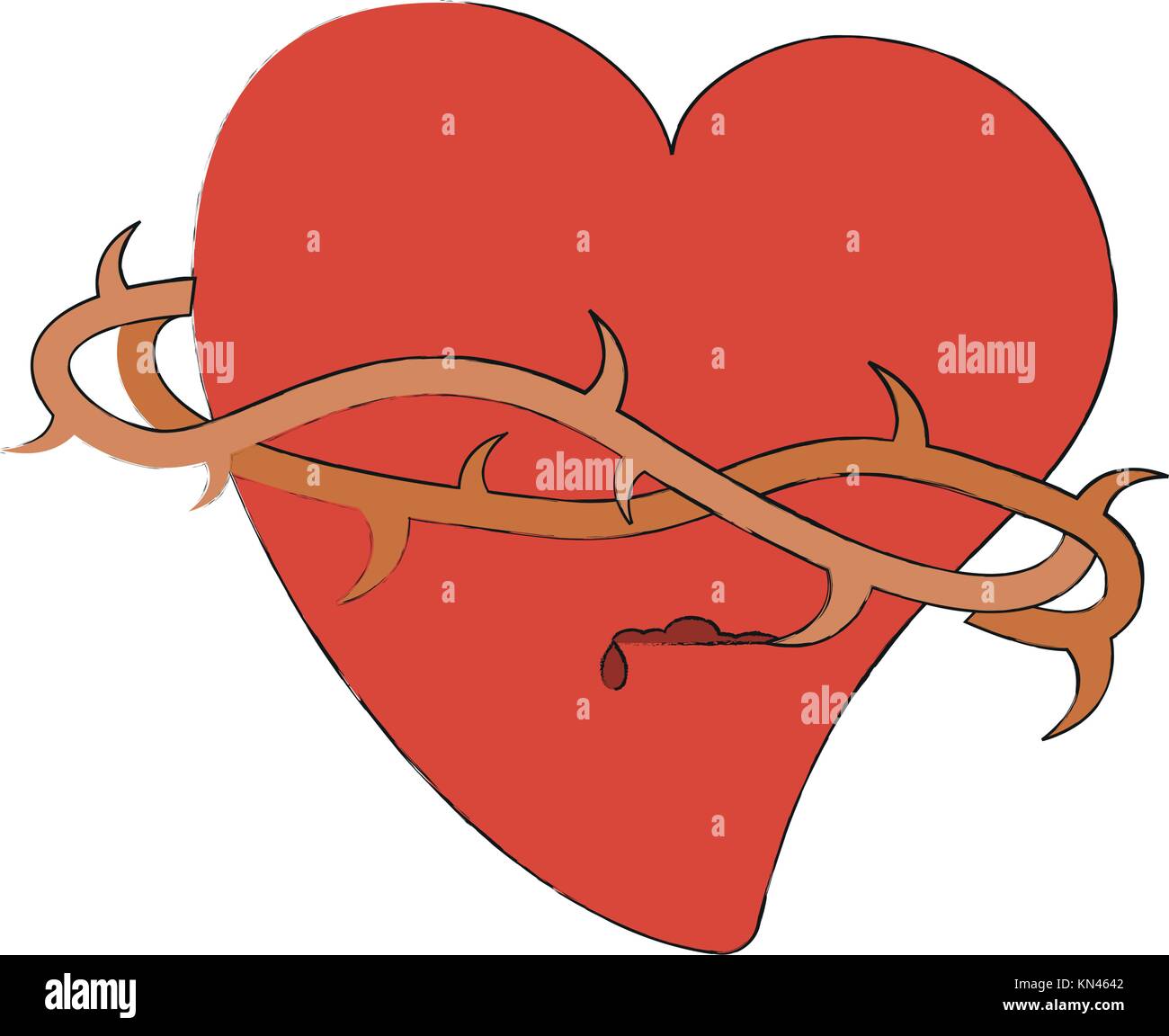 Sacred heart catholic symbol Stock Vector Image & Art Alamy