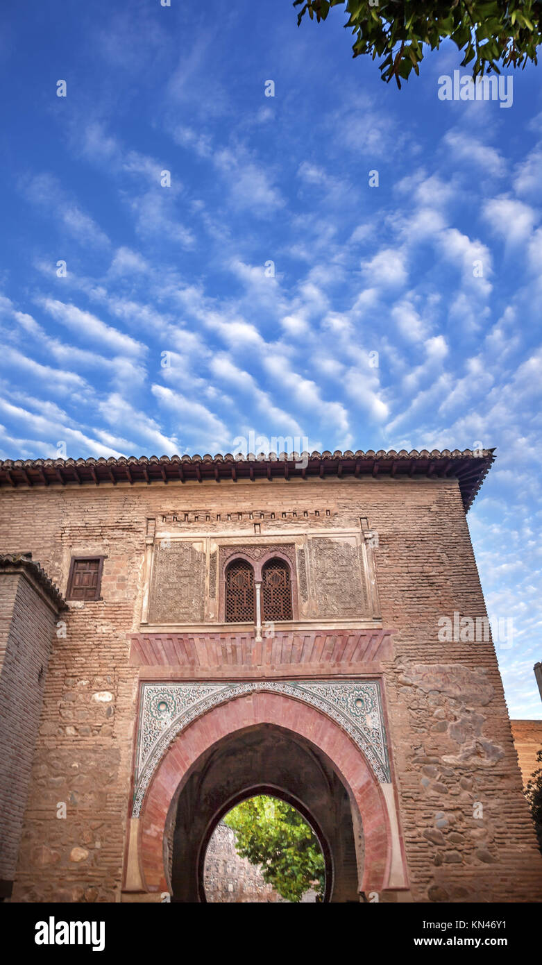 Alhambra Palace Arch Moorish Patterns Granada Andalusia Spain. Alhambra