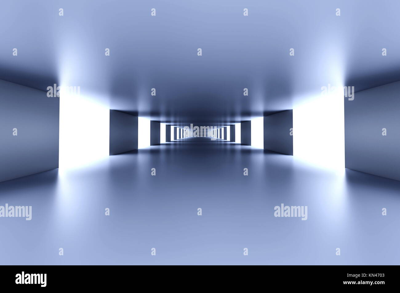 A Modern Hallway Interior 3d Illustration Stock Photo