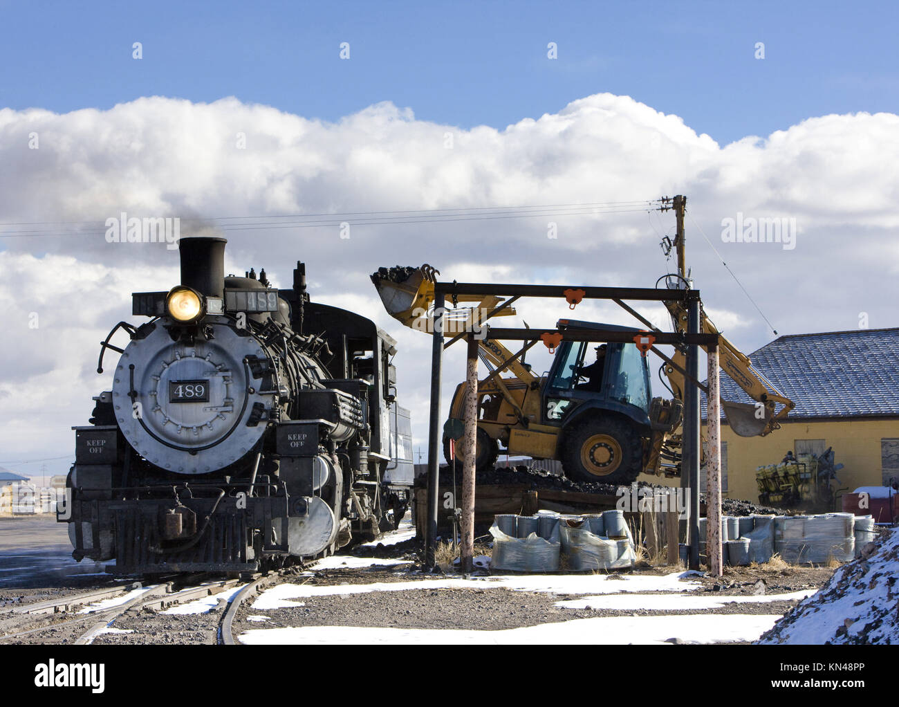 Cumbres and Toltec Narrow Gauge Railroad, Antonito, Colorado, USA Stock