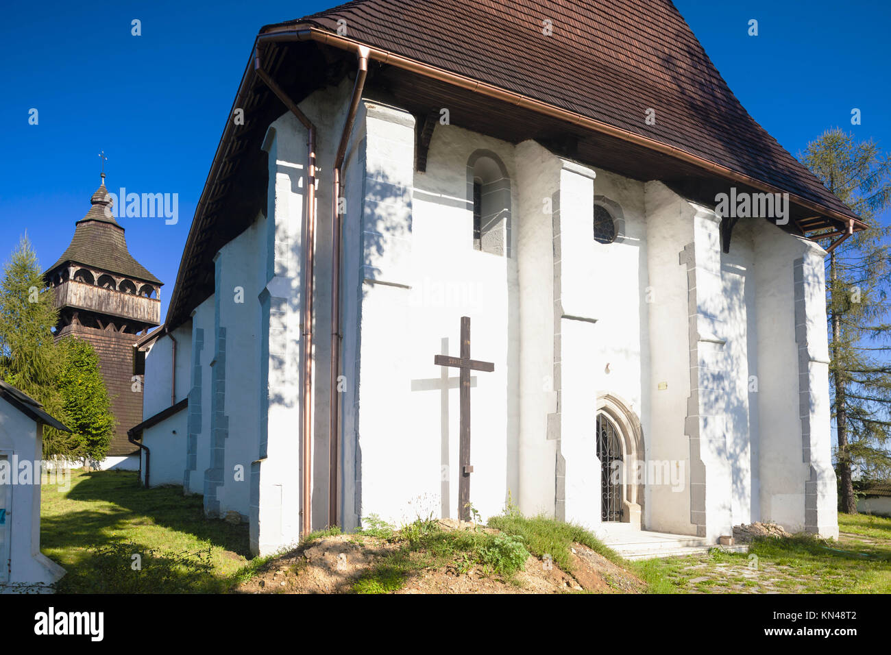church of Saint George, Halic, Slovakia. Stock Photo
