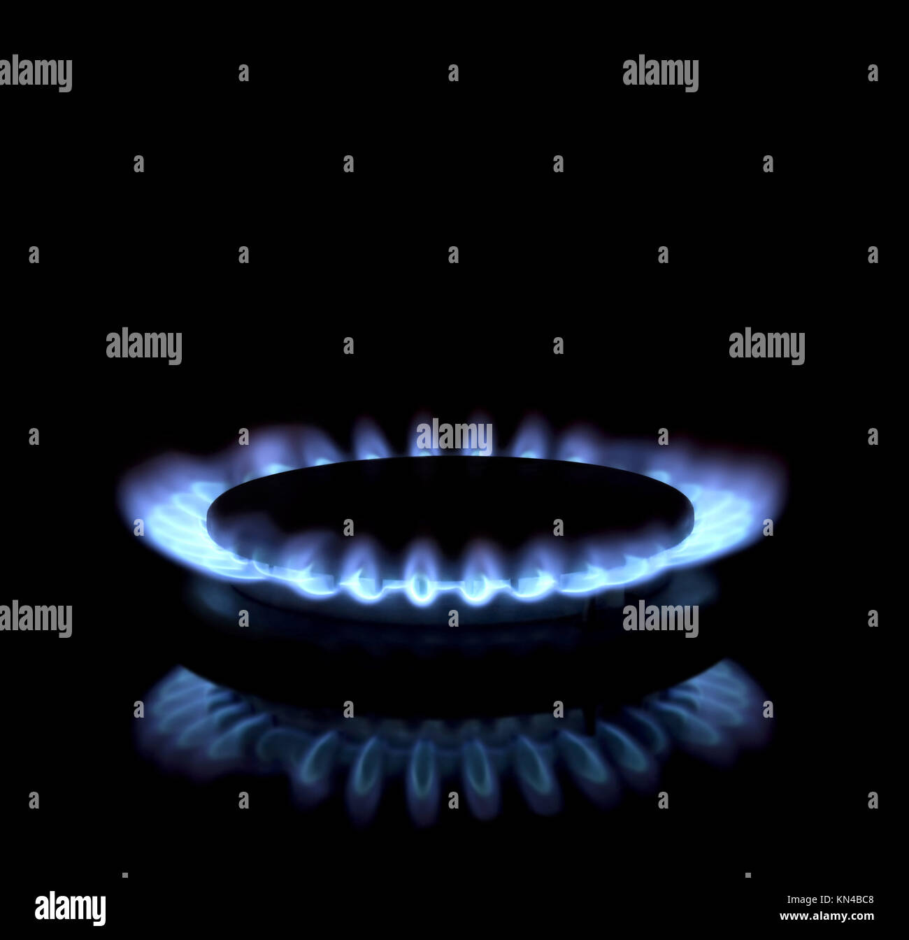 Close up of a gas burner Stock Photo Alamy