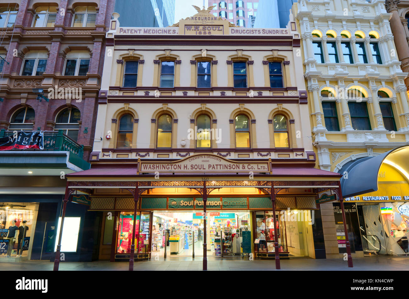 Historic Shopping at Pitt Street Mall, Sydney, New South Wales (NSW