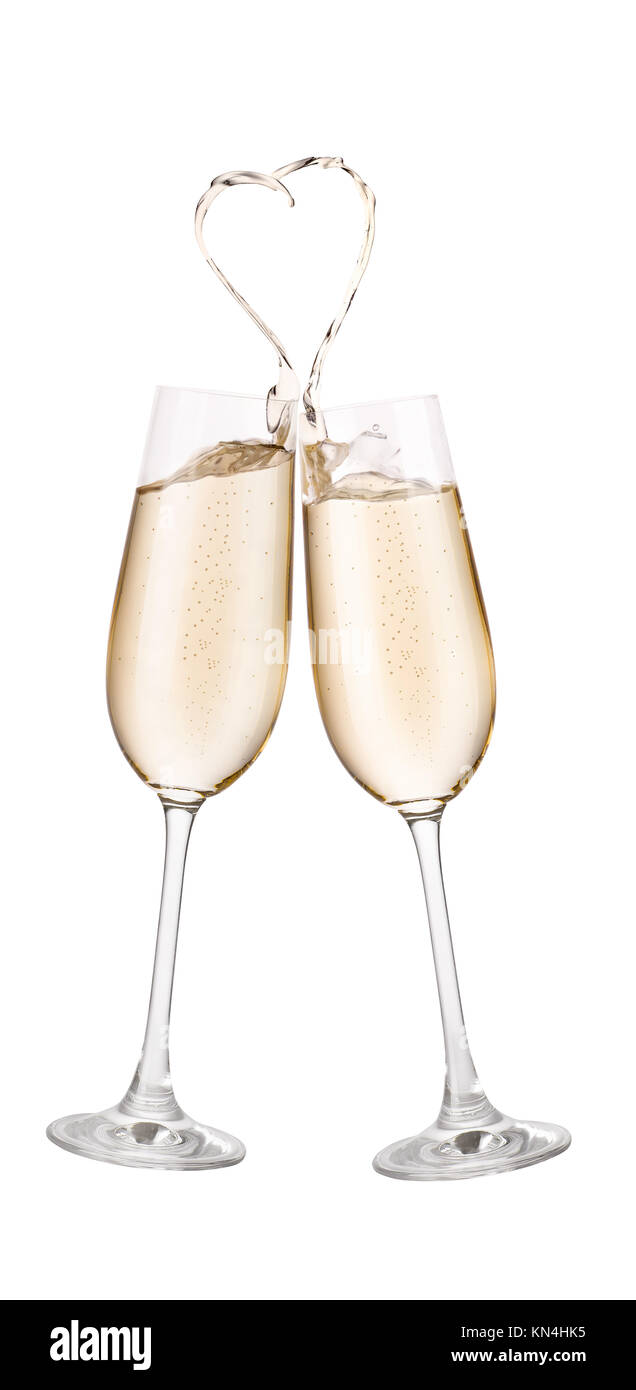 champagne glasses making toast Stock Photo Alamy