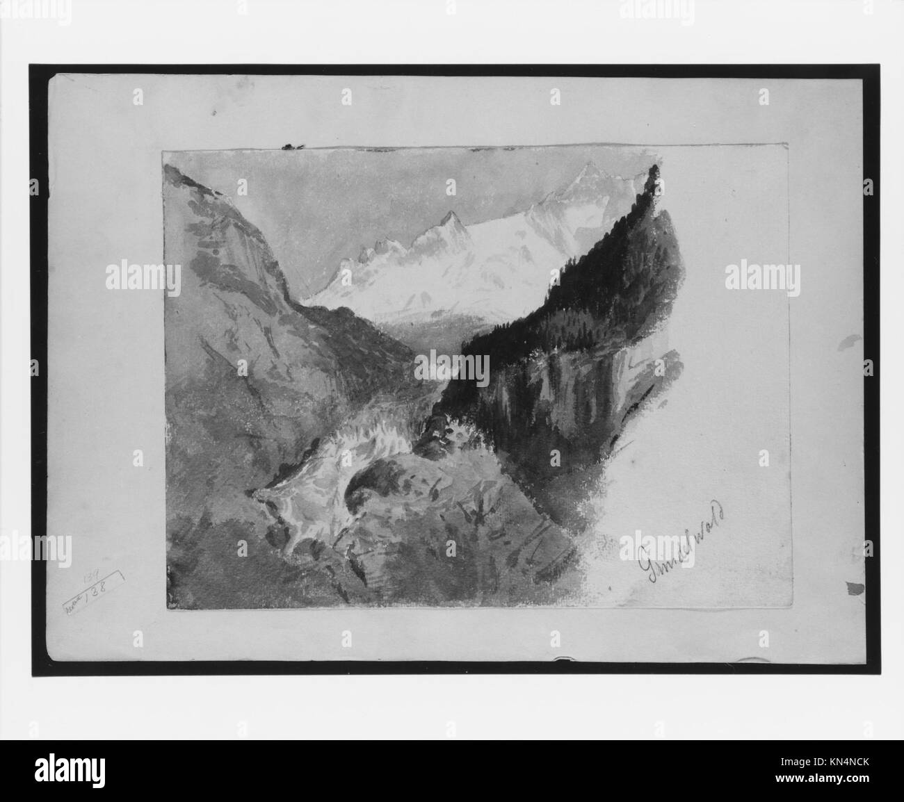 Grindelwald swiss alps Black and White Stock Photos & Images - Alamy