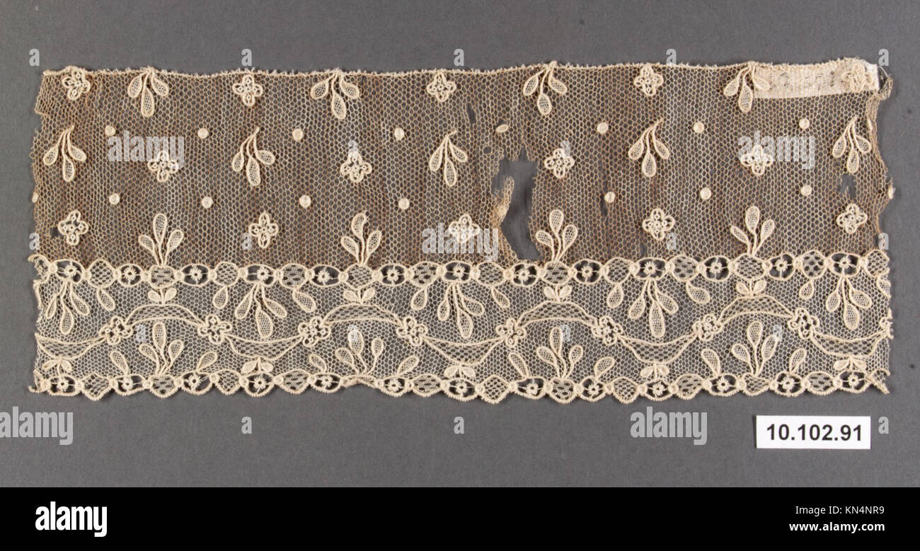 This Alençon lace example showcases fine needle lace craftsmanship ...