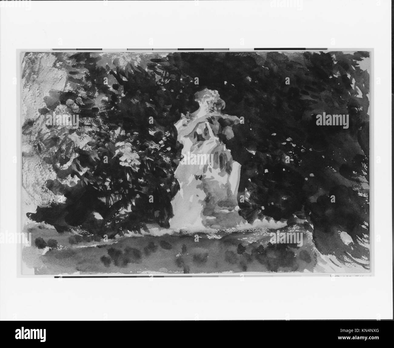 Formal garden in park Black and White Stock Photos Images Alamy