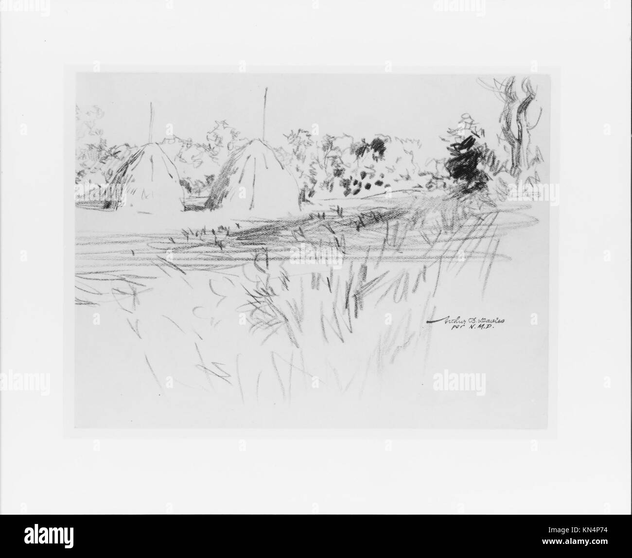 Haystacks in Amagansett, Long Island MET 255880 14408 Stock Photo Alamy