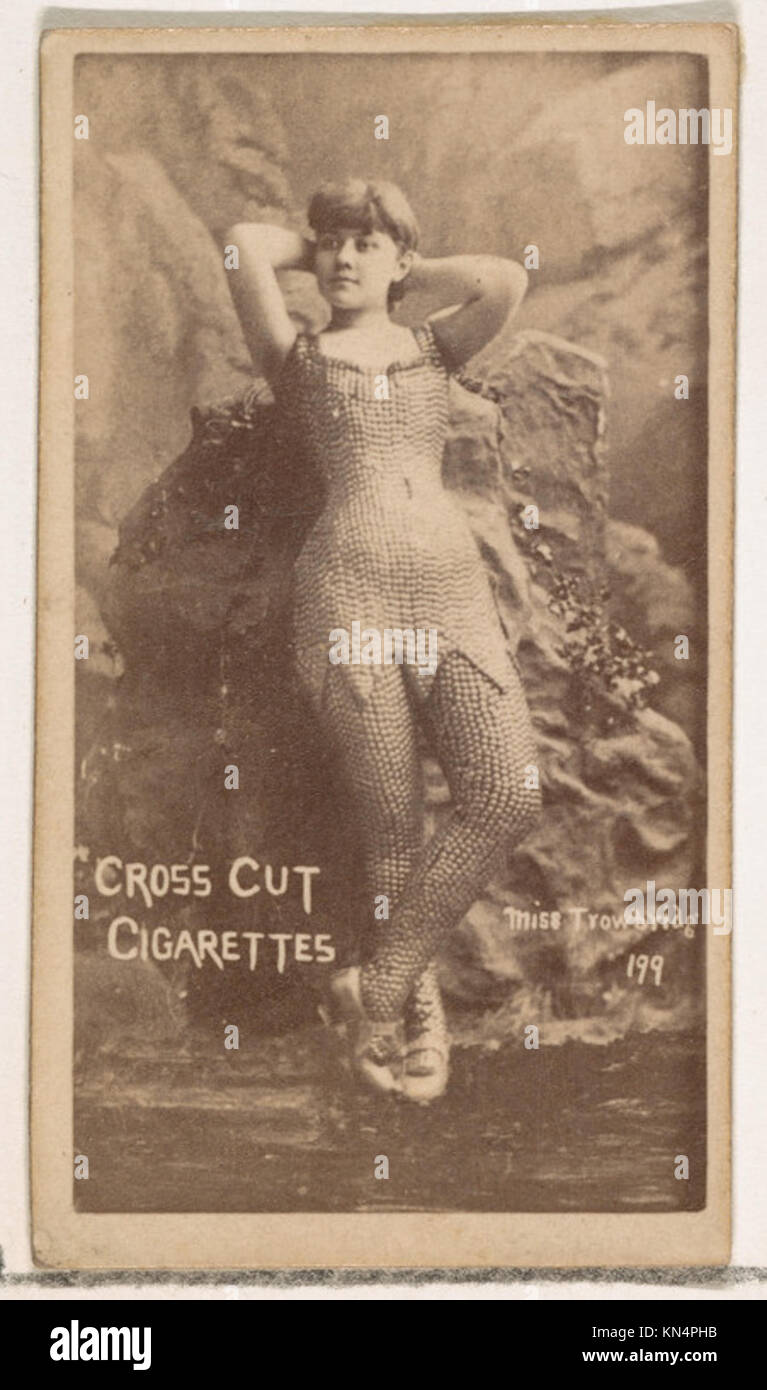 Card Number 199, Miss Trowbridge, from the Actors and Actresses series ...