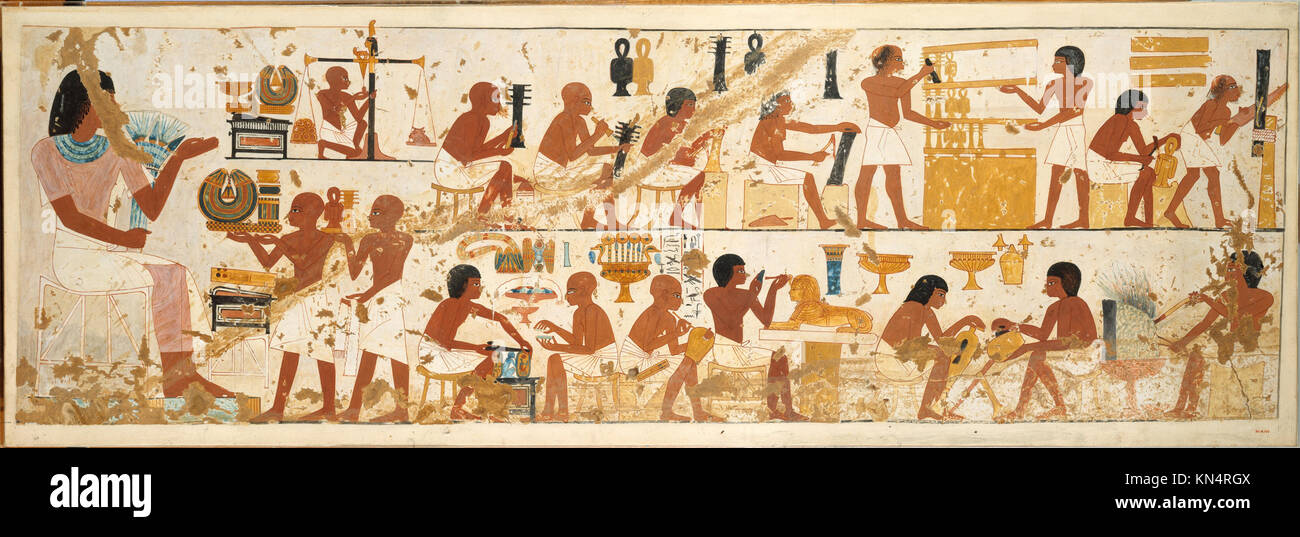 Nebamun tomb painting hi-res stock photography and images - Alamy