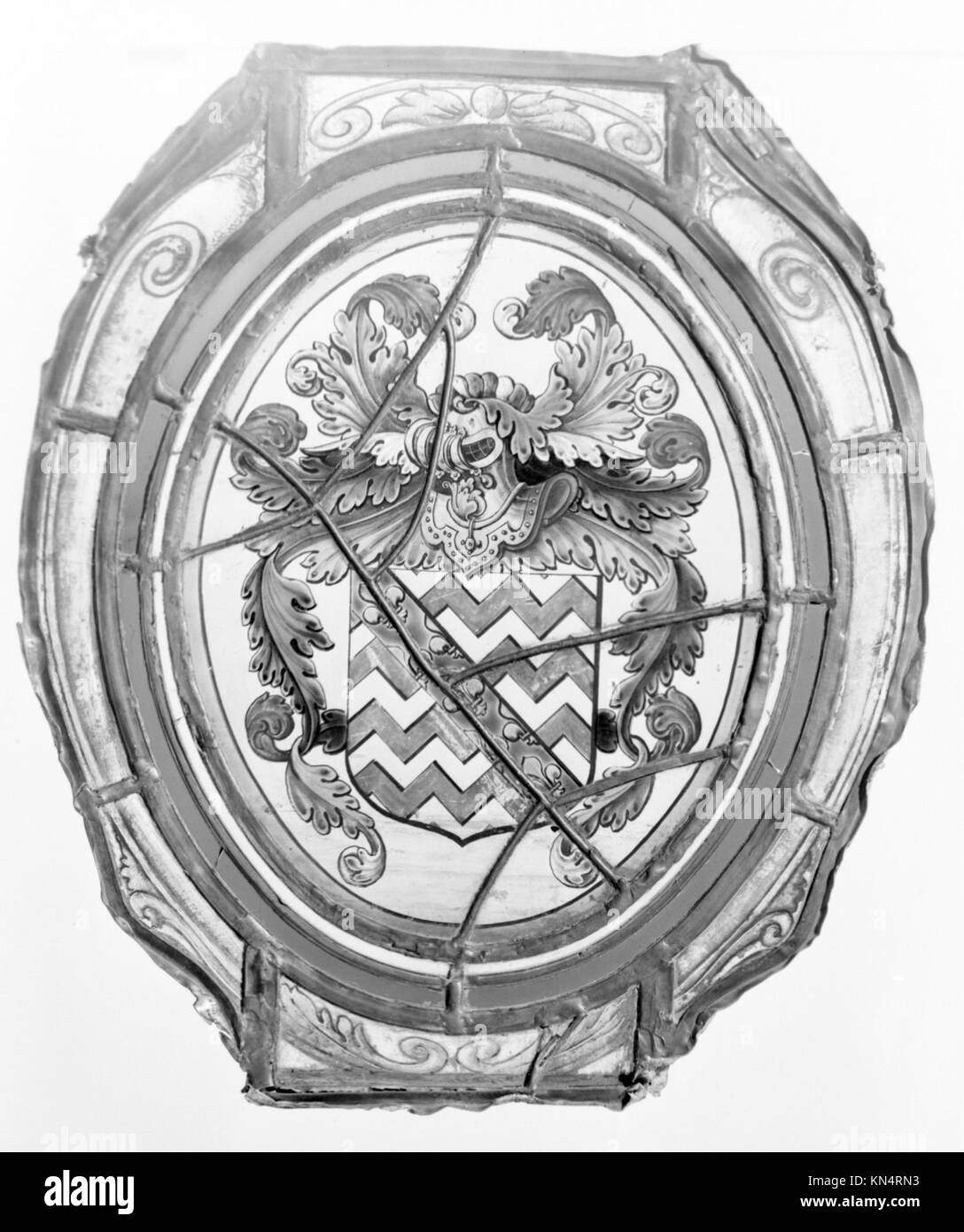 Heraldic crest documentation Black and White Stock Photos & Images - Alamy