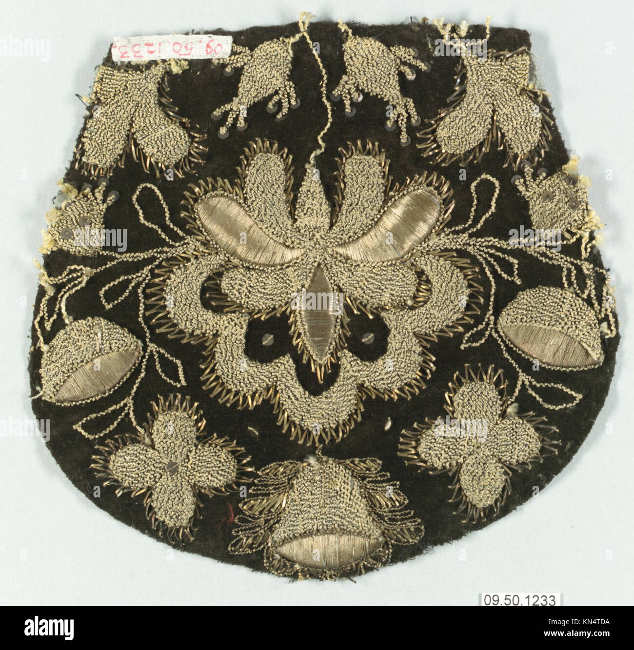 This cap crown features ornamental design, often used as part of ...