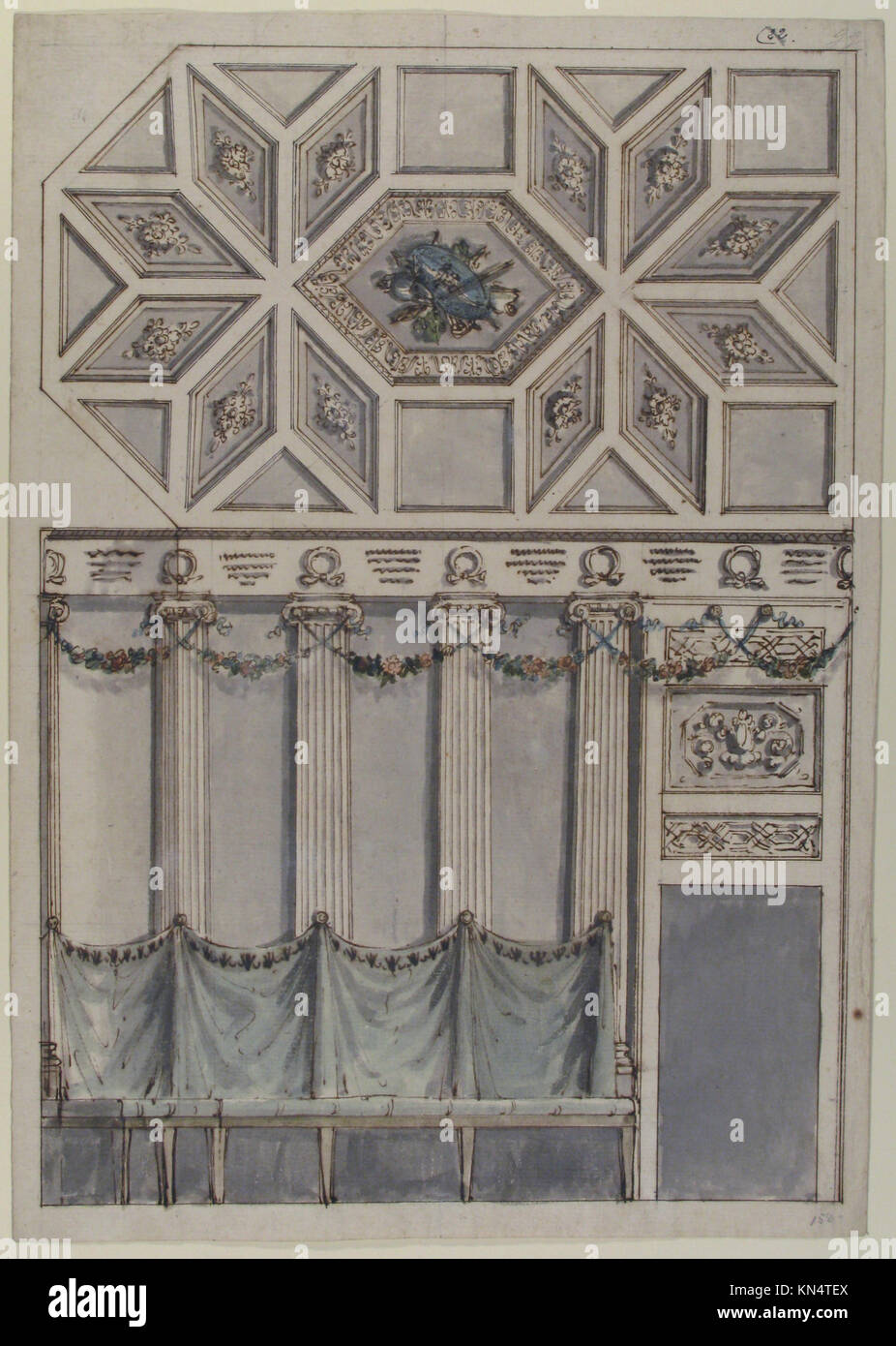 Framed Design For An Architectural Interior Coffered