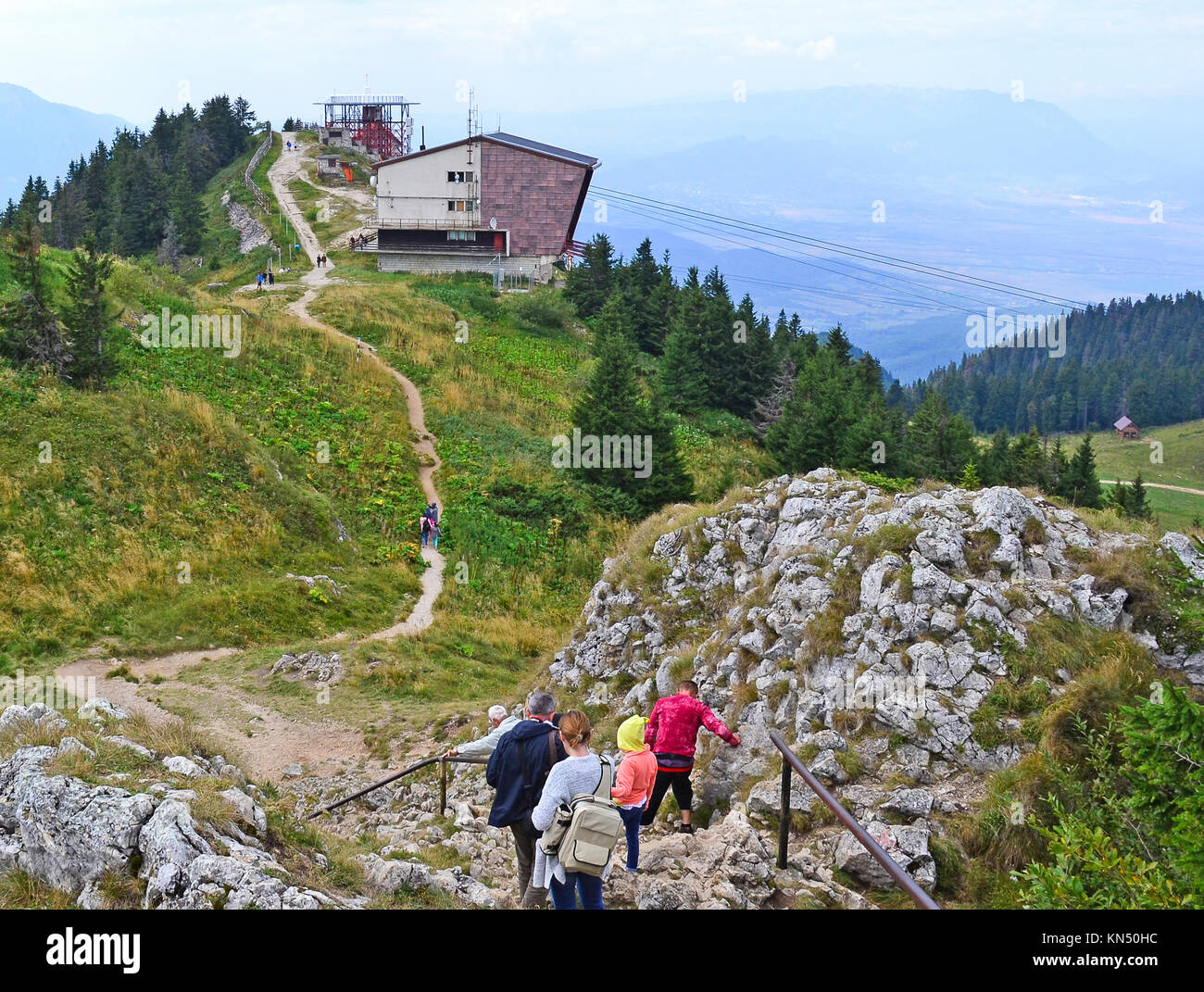 View of the Carpathians in Romania Stock Photo