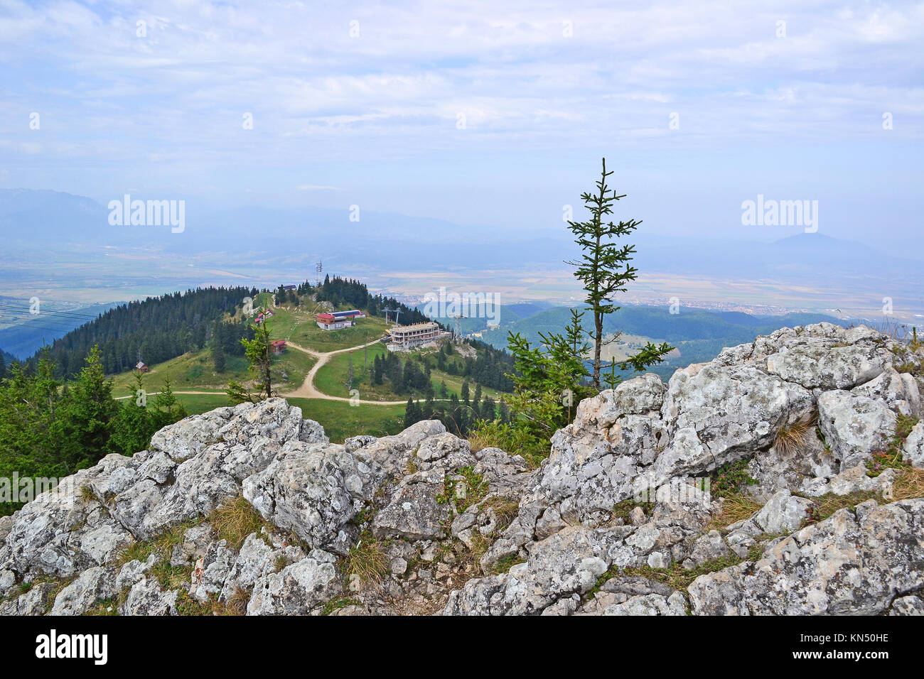 View of the Carpathians in Romania Stock Photo