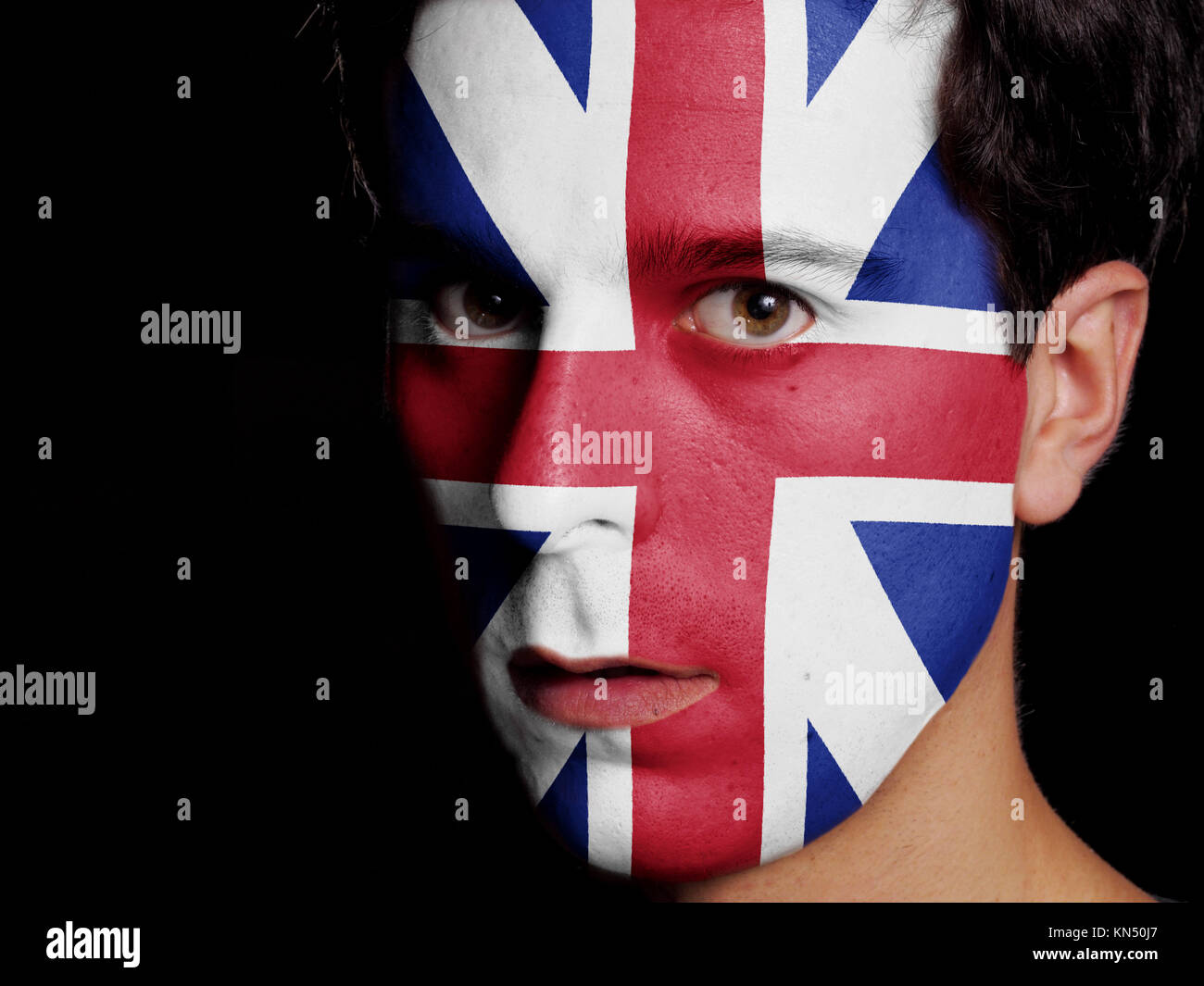 Face paint and british flag hires stock photography and images Alamy