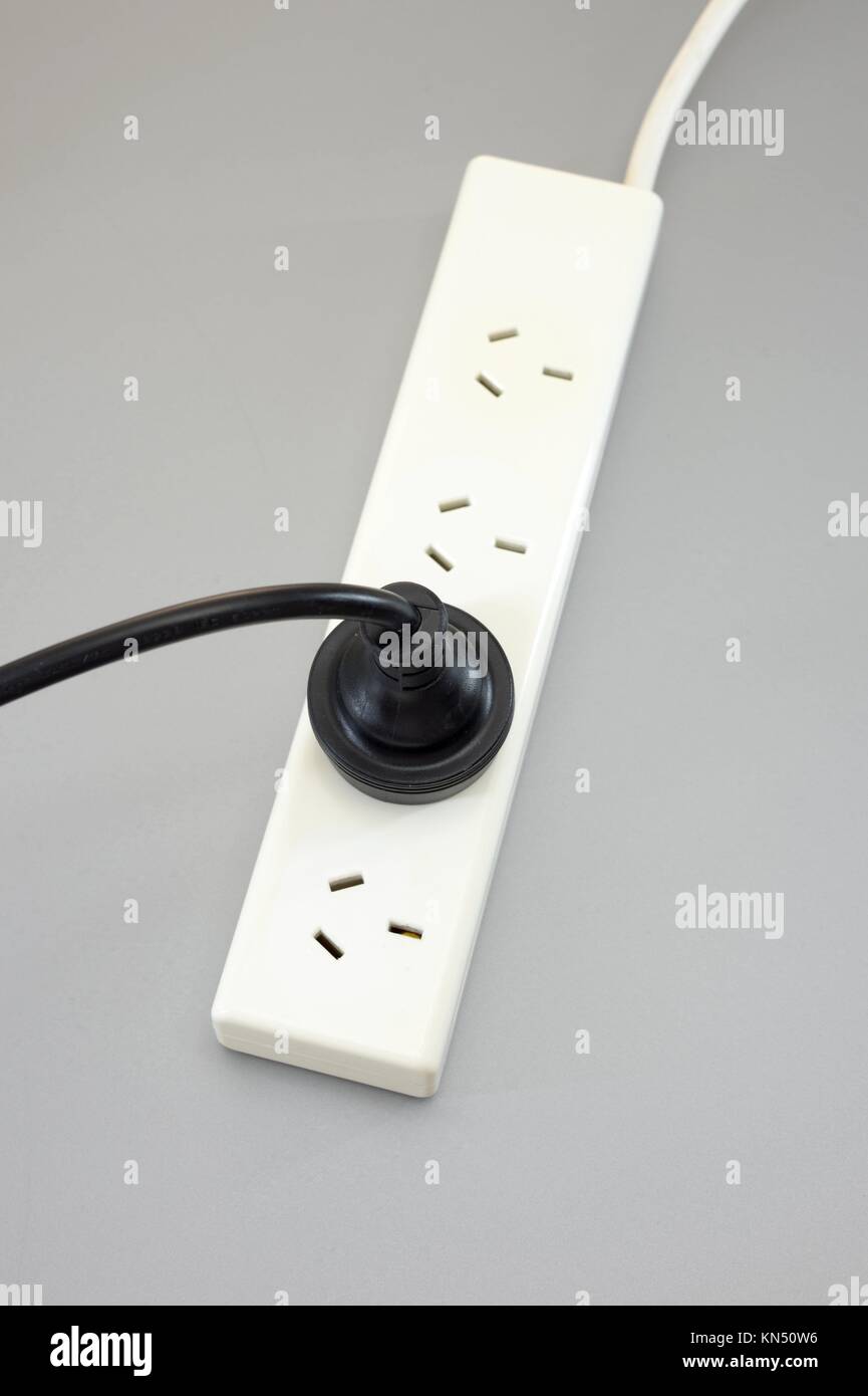 A close up shot of an Australian power cord Stock Photo Alamy