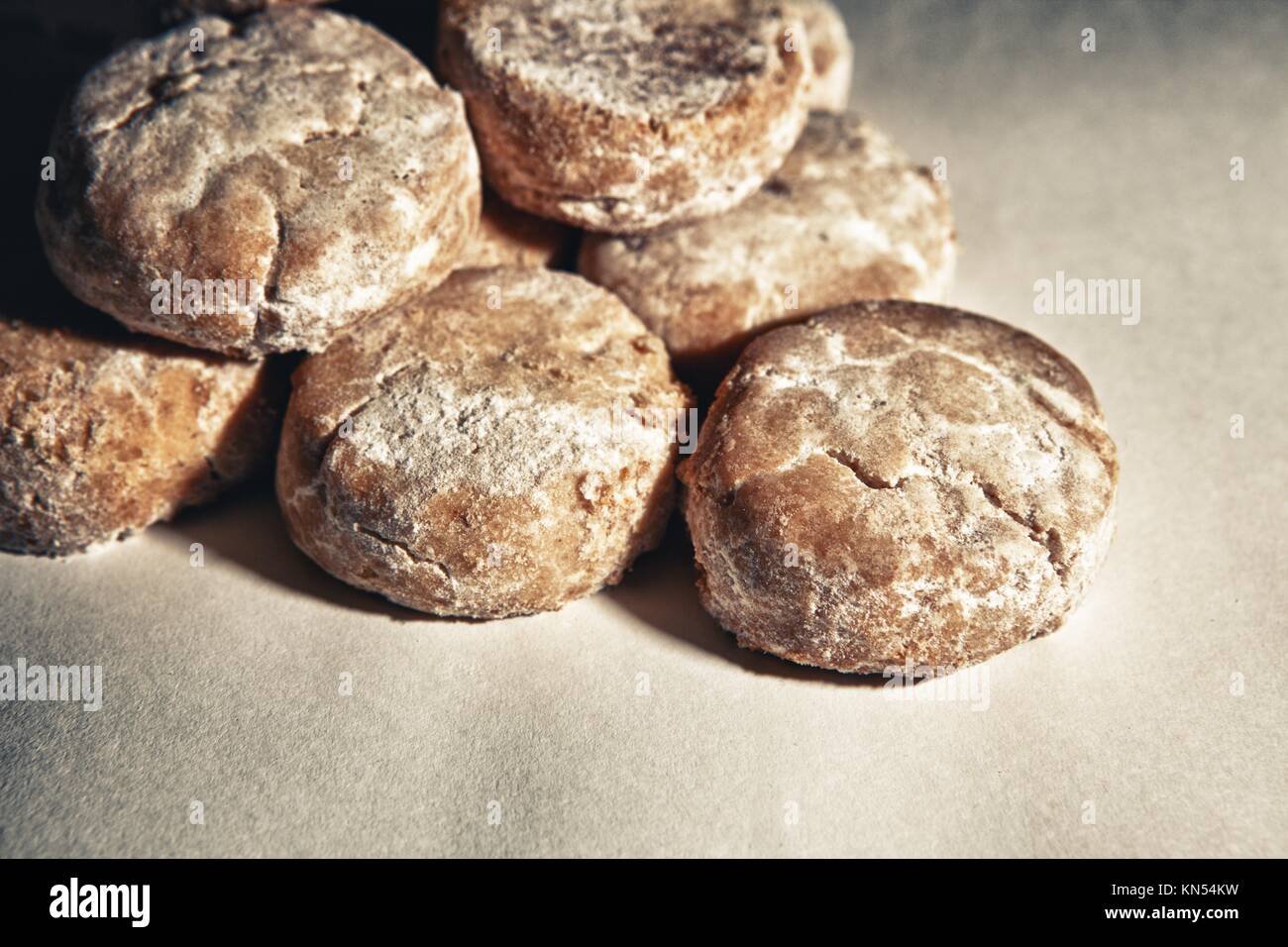 Typical spanish sweets. They are made from flour, almonds and lard
