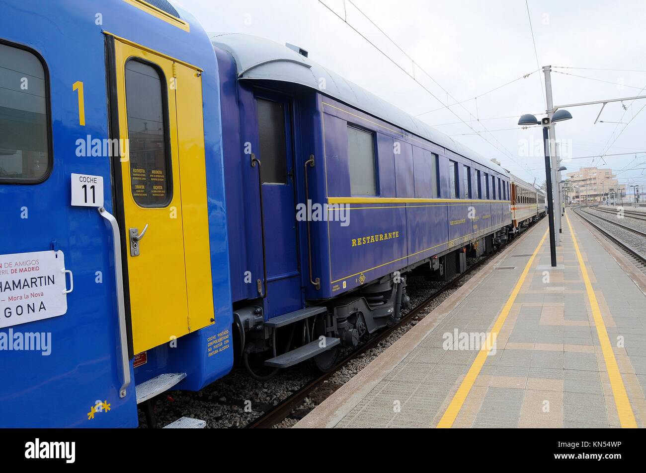 Train, Tarragona, Spain Stock Photo Alamy