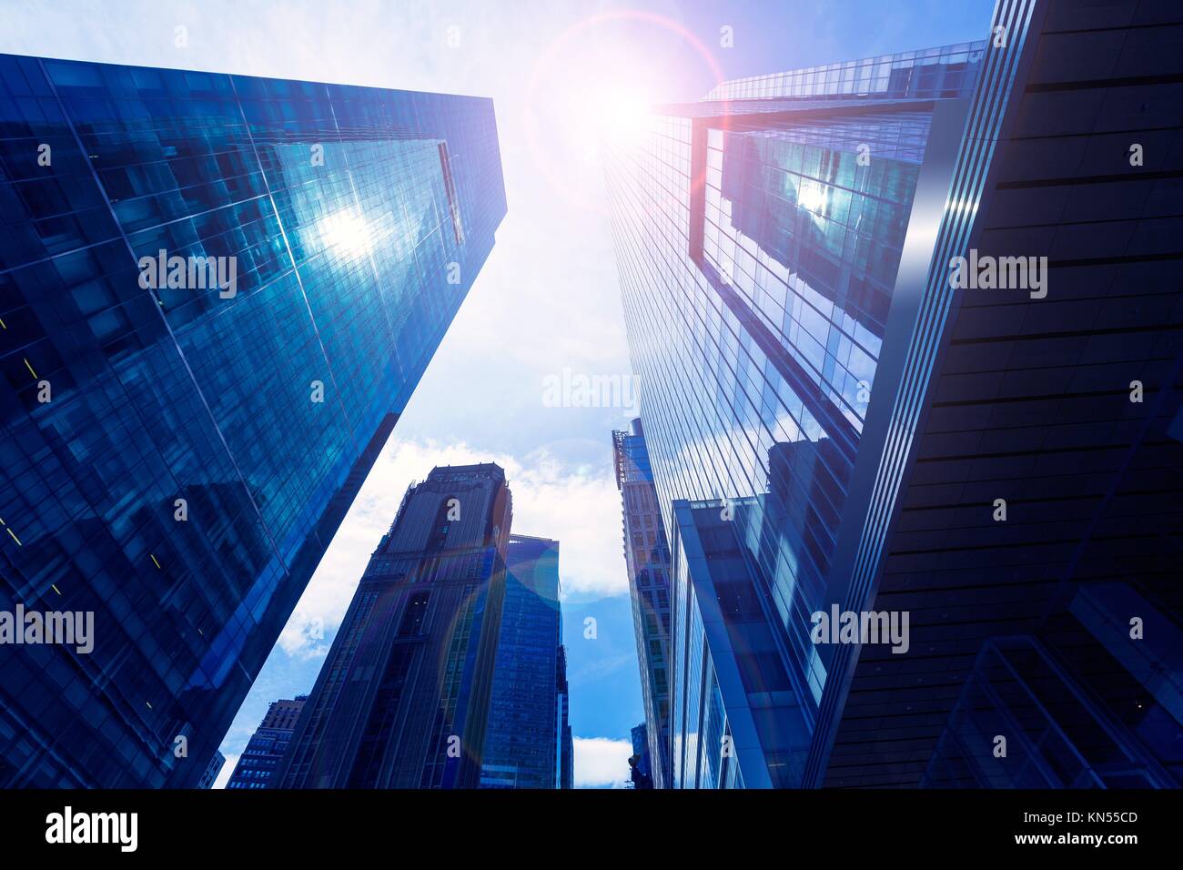 Manhattan New York city Sixth Avenue Las Americas 6th Av NYC US. Stock Photo