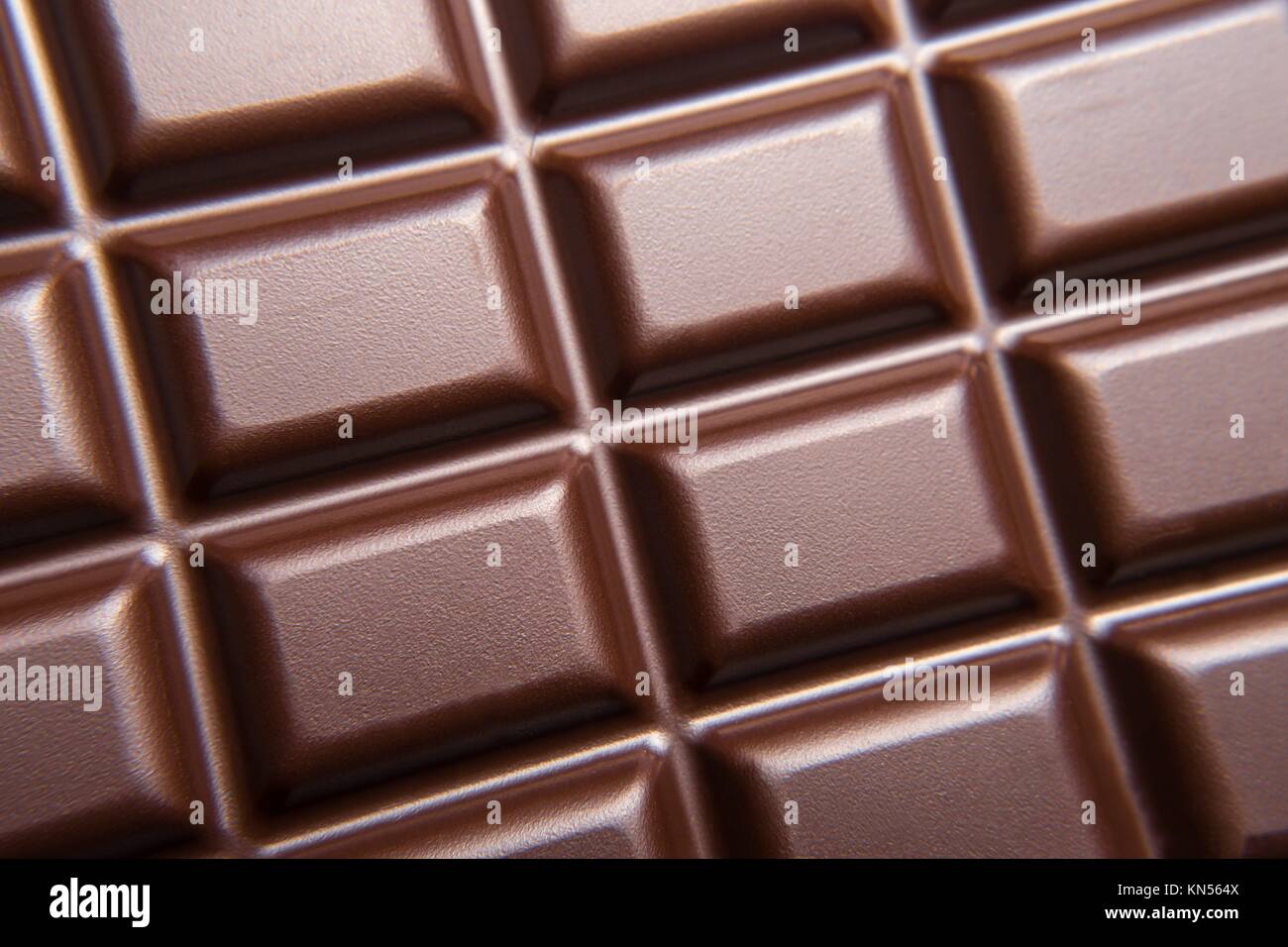 chocolate bar, view from above. Stock Photo