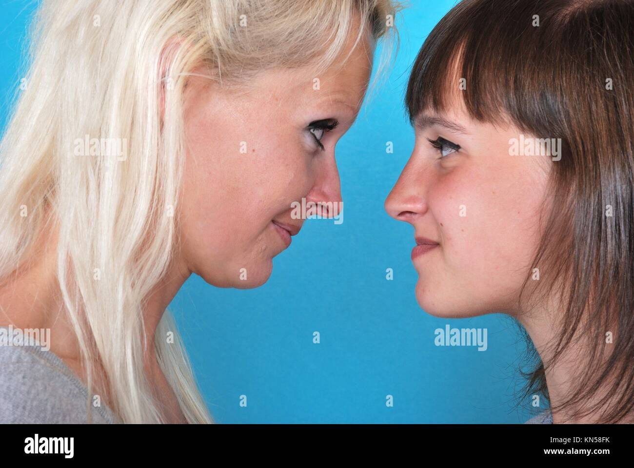 Complicity between mother and daughter. Stock Photo