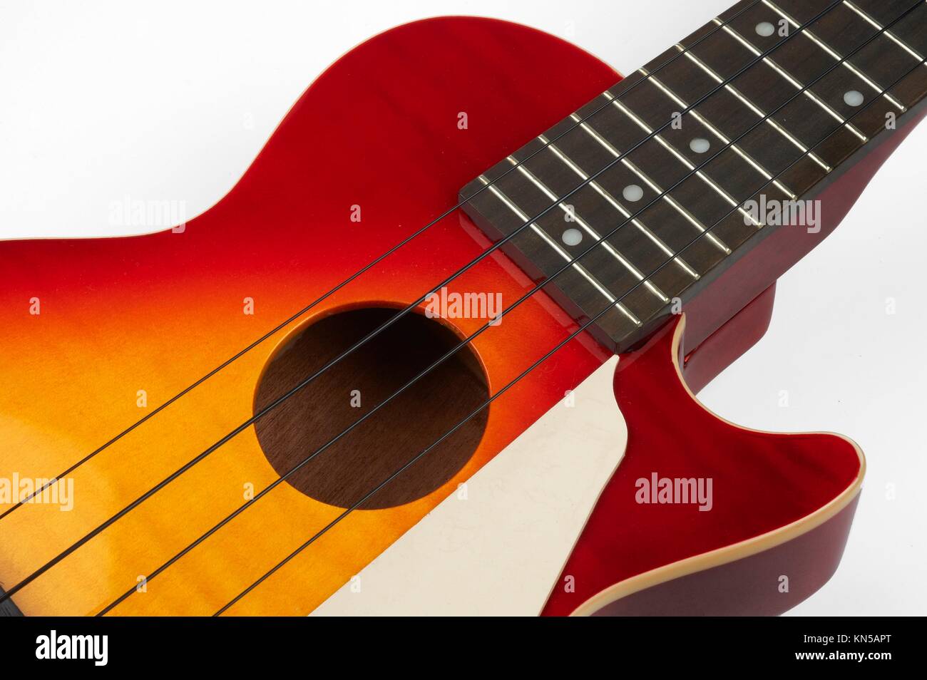 a ukulele in white background Stock Photo Alamy